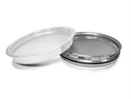 Sikt, vevd duk, Ø300mm - 63 µm, H40mm (halv høyde)